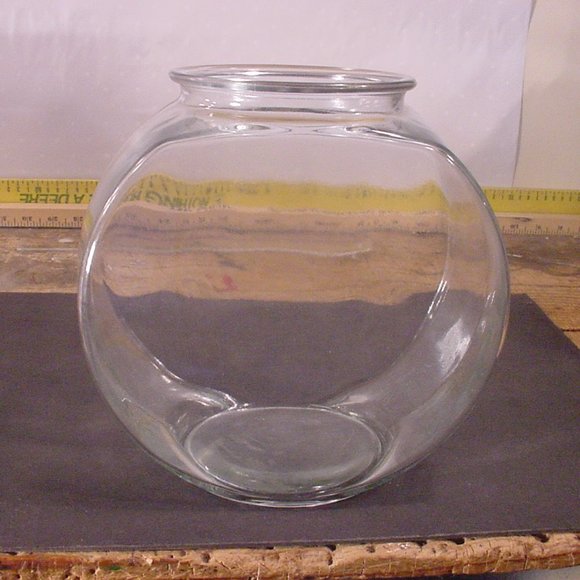 Anchor Hocking Fish Fish Bowl Anchor Hocking Vintage Heavy Round